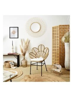 Gartenstuhl In Natur - (B)75,5 X (H)72,5 X (T)90 Cm