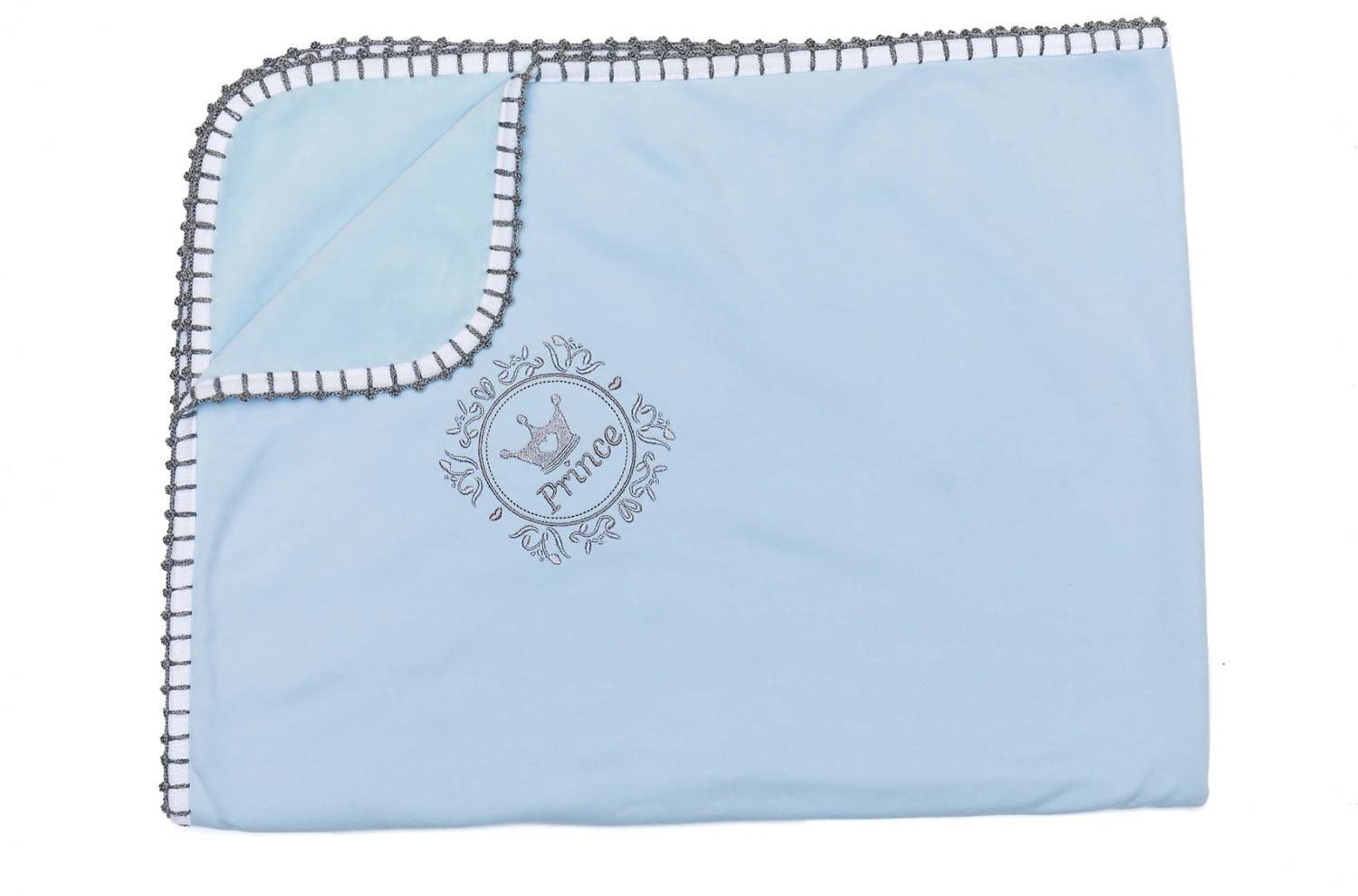 Fillikid Kuscheldecke Prince, Blau, 75x100 Cm 4 Fillikid Kuscheldecke Prince, Blau, 75x100 Cm – Bild 2