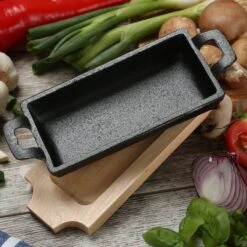 Servierpfanne Gusseisenmit 2 Griffen In Schwarz - L: 15,5cm -Allgemeiner Haushaltswarenladen gaumenkick servierpfanne gusseisenmit 2 griffen in schwarz l 15 5cm 1