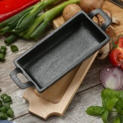 Servierpfanne Gusseisenmit 2 Griffen In Schwarz - L: 15,5cm -Allgemeiner Haushaltswarenladen gaumenkick servierpfanne gusseisenmit 2 griffen in schwarz l 15 5cm 4