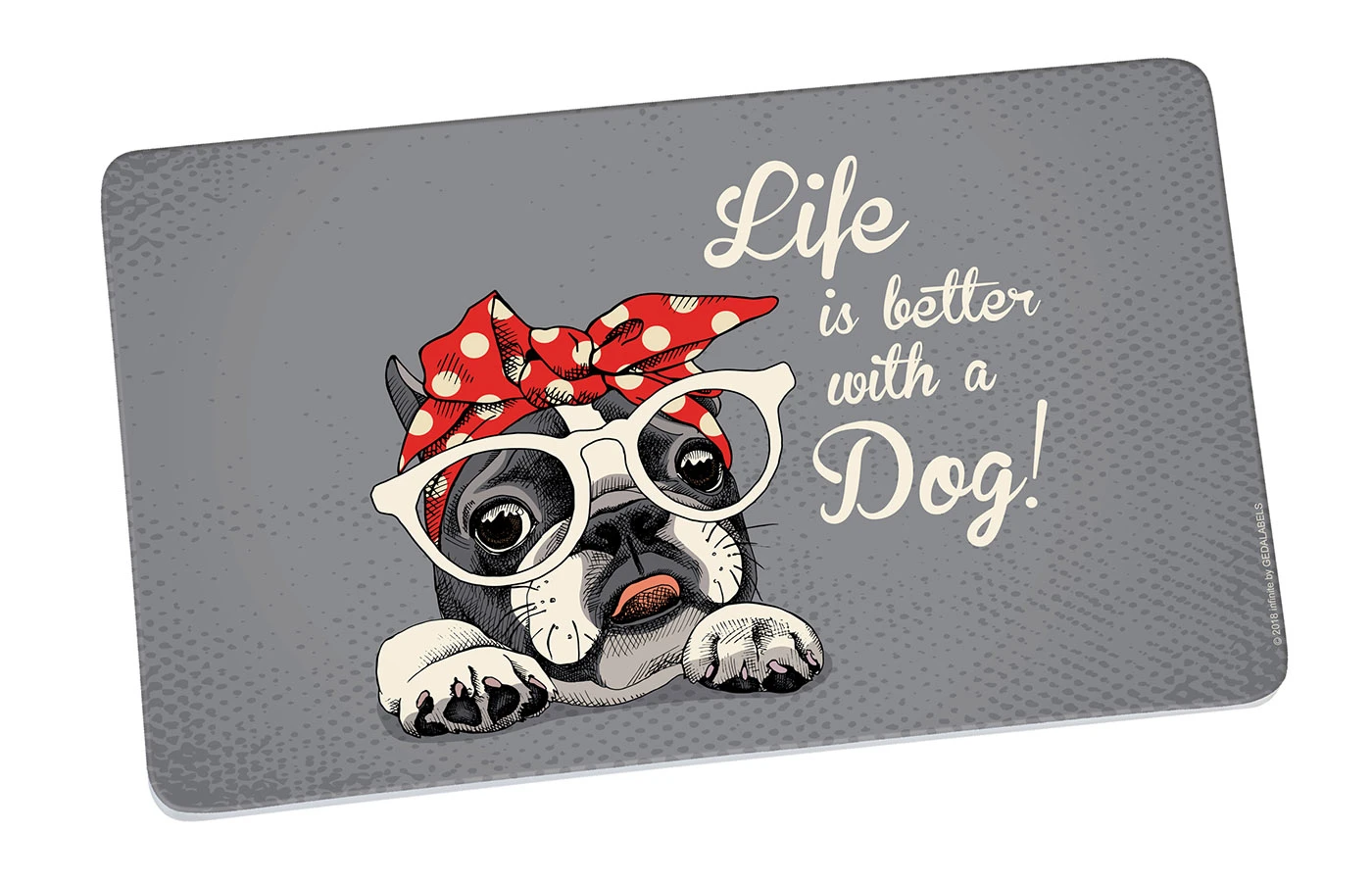 Frühstücksbrettchen Vintage Bulldogge In Grau - 23,5 X 14,5 Cm 3 Frühstücksbrettchen Vintage Bulldogge In Grau - 23,5 X 14,5 Cm