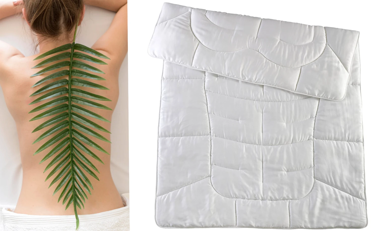 Körperzonen Ganzjahresbettdecke TURKU In Weiß 5 Körperzonen Ganzjahresbettdecke TURKU In Weiß – Bild 3