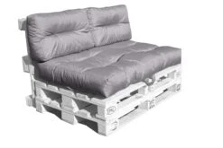 Outdoor Palettenkissen Set MONSUN, Wasserfest, Farbe Grau