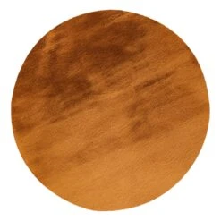Runder Hochflor-Teppich HEAVEN In Amber (Bernstein)