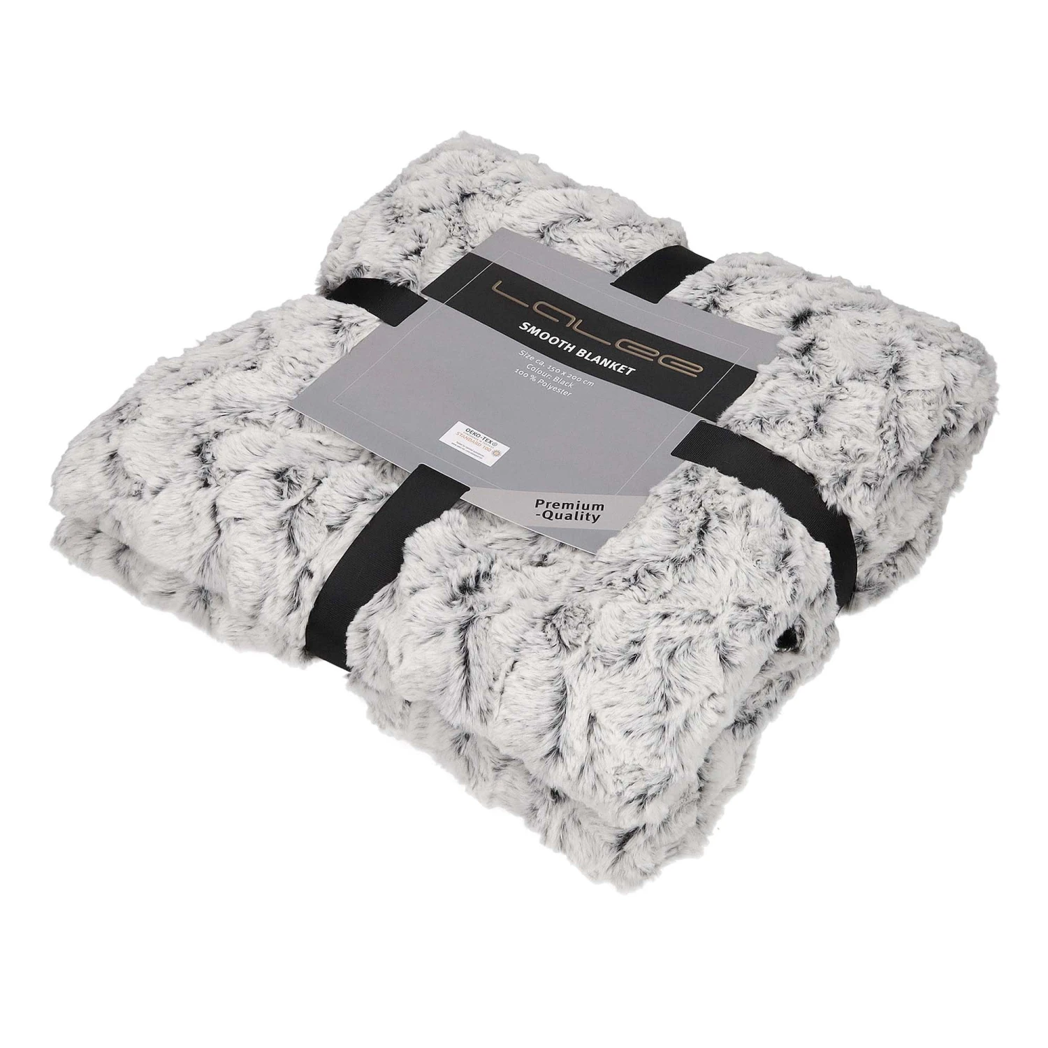 Superweiche Kuscheldecke SMOOTH In Black (schwarz) 8 Superweiche Kuscheldecke SMOOTH In Black (schwarz) – Bild 6