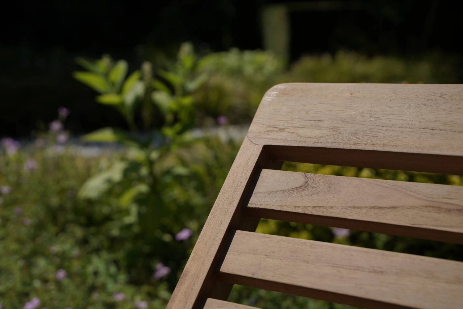 Teakholz Gartenliege ROME In Natur 7 Teakholz Gartenliege ROME In Natur – Bild 5