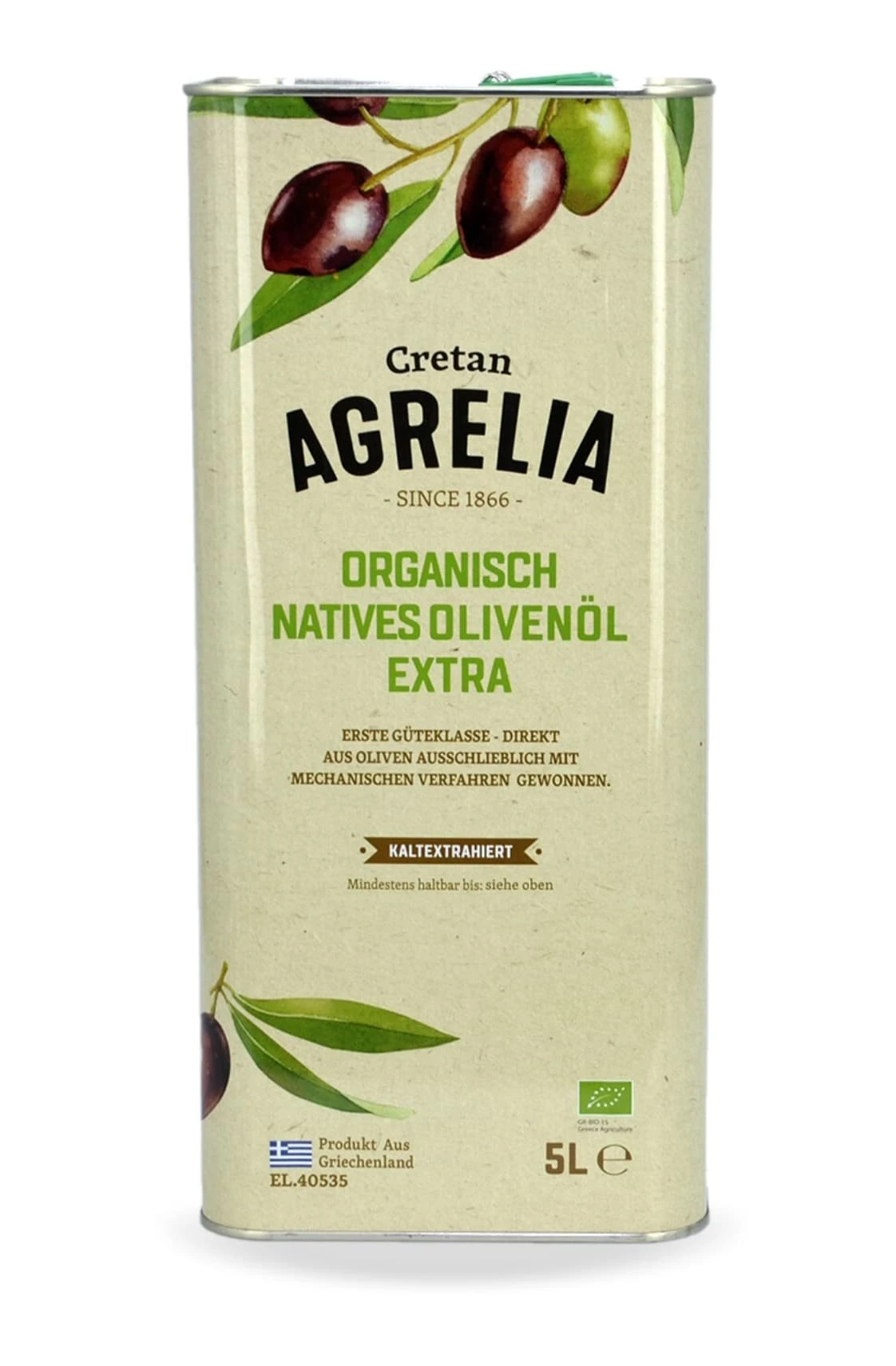 5L Bio Olivenöl, Extra Nativ, Sortenrein, Koroneiki Oliven 4 5L Bio Olivenöl, Extra Nativ, Sortenrein, Koroneiki Oliven – Bild 2