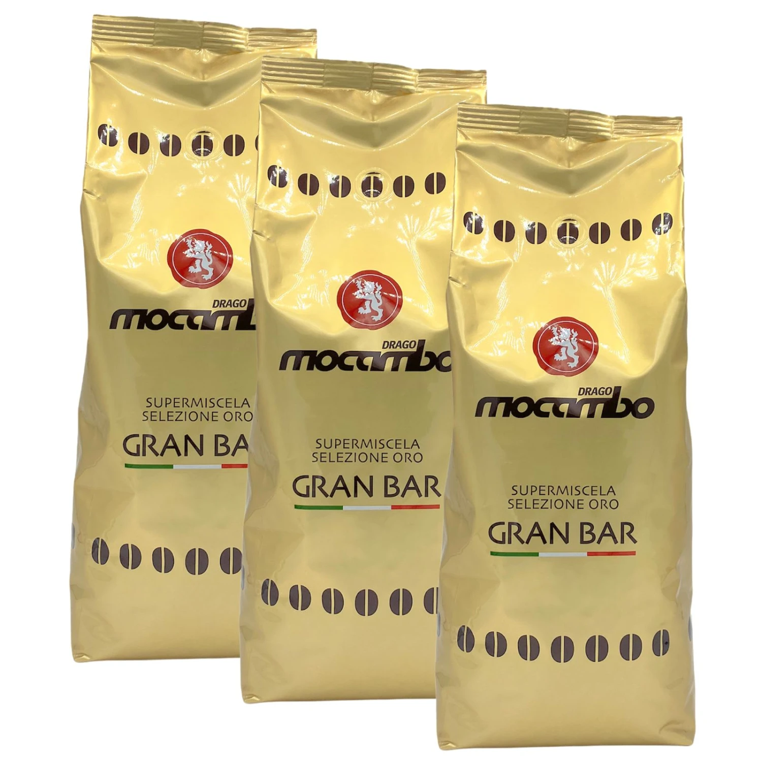 Kaffee Mocambo Gran Bar Oro Gold, 3 X 1 Kg 3 Kaffee Mocambo Gran Bar Oro Gold, 3 X 1 Kg