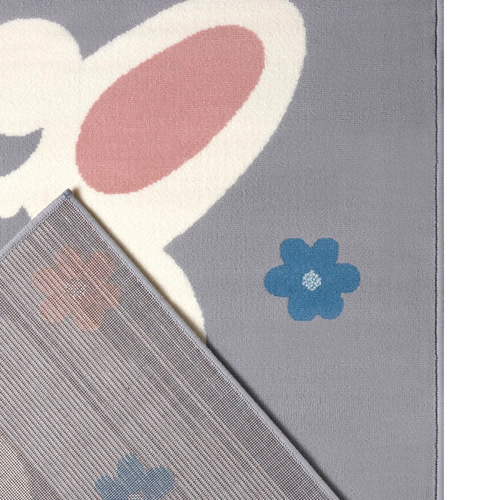 Kinderteppich Kurzflor Alpaca Charly Grau 6 Kinderteppich Kurzflor Alpaca Charly Grau – Bild 4