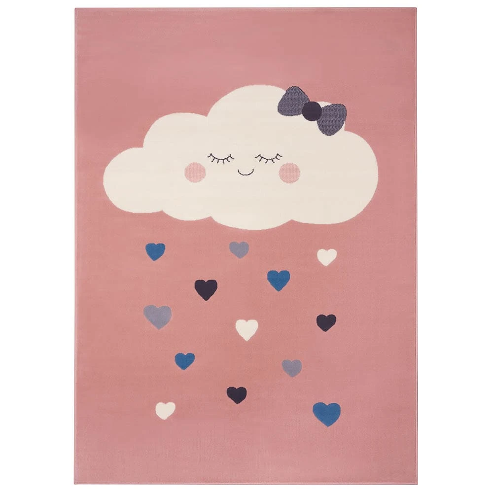 Kinderteppich Kurzflor Lovely Sky Wolke Rosa 3 Kinderteppich Kurzflor Lovely Sky Wolke Rosa