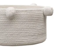 Korb "Bobble" In Elfenbein - 30x30x15 Cm -Allgemeiner Haushaltswarenladen happy decor kids korb bobble in elfenbein 30x30x15 cm 2