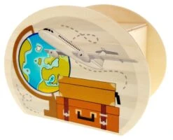Spardose "Reise/Urlaub" In Bunt