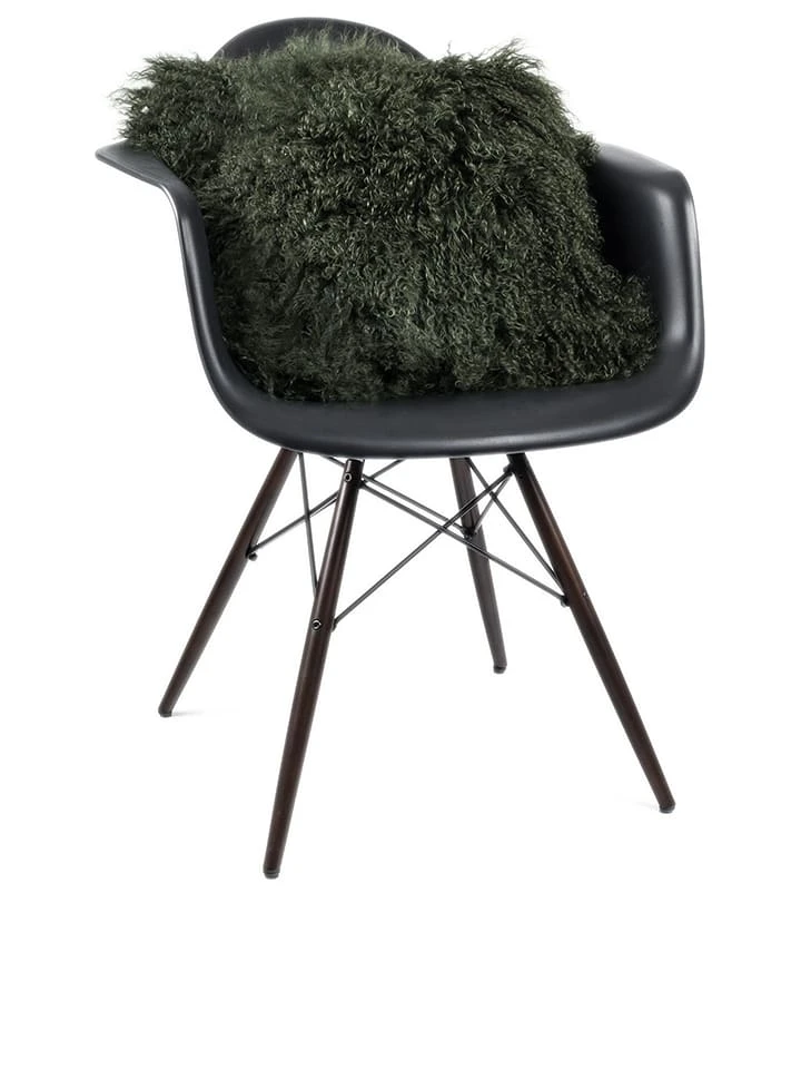 Kissen Mit Schaffell In Grün 4 Kissen Mit Schaffell In Grün – Bild 2