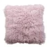 Kissen Mit Schaffell In Rosa