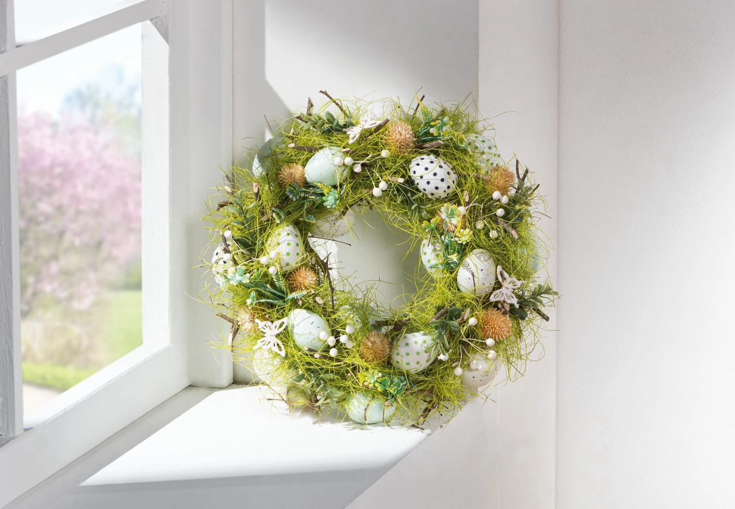 Kränze "Osterwiese" 33x33x7cm In Bunt 4 Kränze "Osterwiese" 33x33x7cm In Bunt – Bild 2