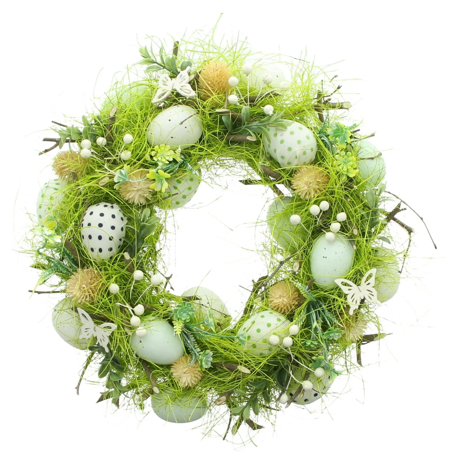 Kränze "Osterwiese" 33x33x7cm In Bunt 3 Kränze "Osterwiese" 33x33x7cm In Bunt