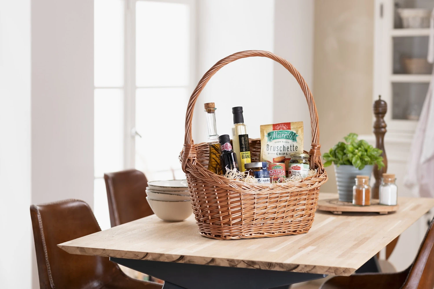 Präsentkörbe "Vollweide" 45x24x26cm In Braun 4 Präsentkörbe "Vollweide" 45x24x26cm In Braun – Bild 2