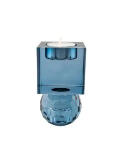 Kerzenhalter In Blau - (B)6 X (H)11,5 X (T)6 Cm -Allgemeiner Haushaltswarenladen house nordic kerzenhalter in blau b 6 x h 11 5 x t 6 cm 2