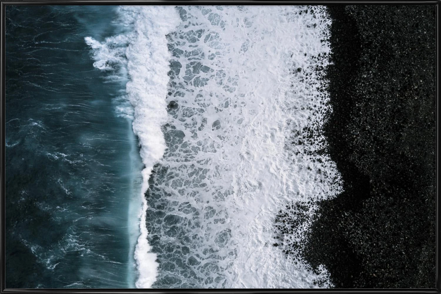 Poster In Kunststoffrahmen "Abstract Aerial By @regnumsaturni" In Blau & Schwarz 3 Poster In Kunststoffrahmen "Abstract Aerial By @regnumsaturni" In Blau & Schwarz