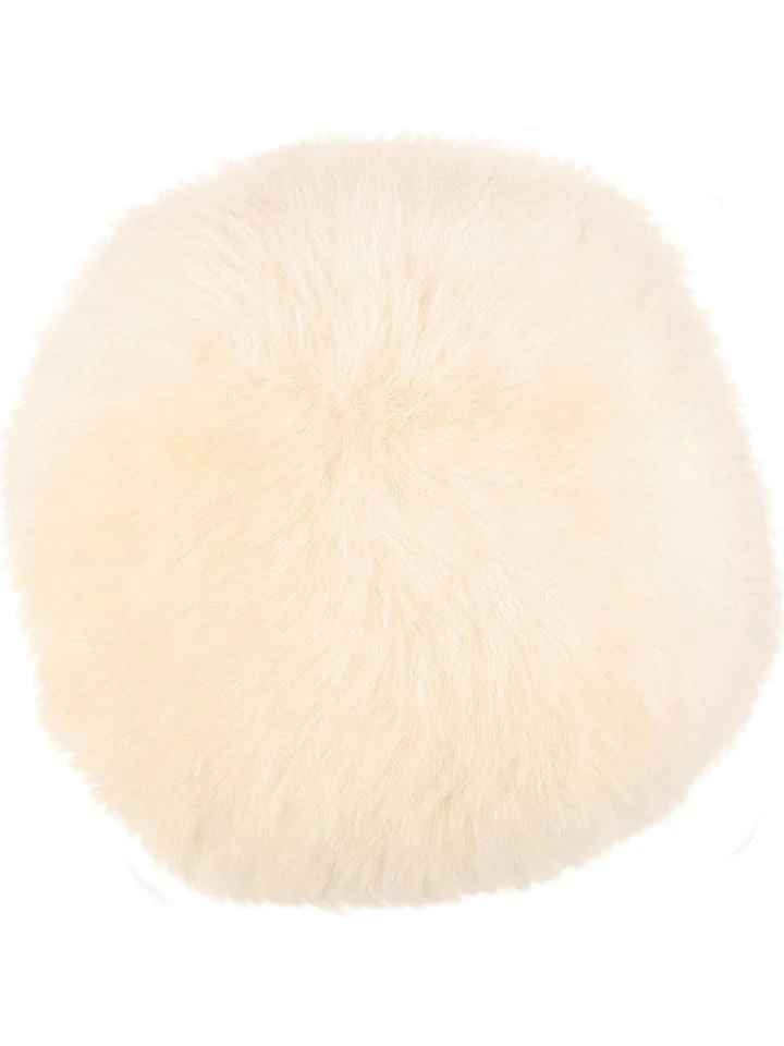 Lammfell-Sitzauflage In Weiß 3 Lammfell-Sitzauflage In Weiß