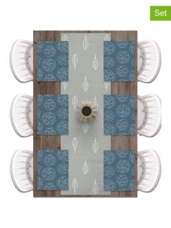 7tlg. Set: Tischläufer Und Tischsets In Bunt