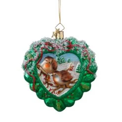 Baumschmuck Glas Herzkranz In Bunt