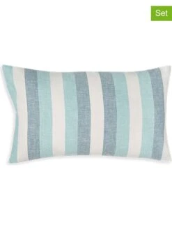 2er-Set: Kissenhüllen "Kioicho" In Grün