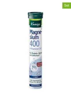 4er-Set: Nahrungsergänzungsmittel "Magnesium 400 + C +E", Je 15 Stk/ 82 G