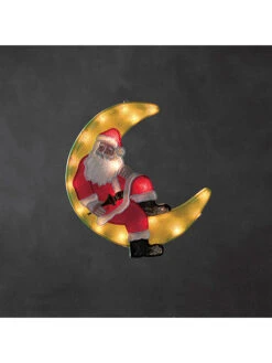 Konstsmide LED-Fensterbild "Weihnachtsmann Im Mond" - (B)35 X (H)37,5 Cm
