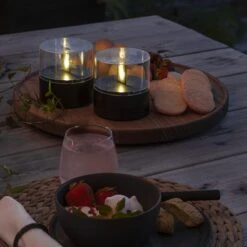 Konstsmide LED Kerze FLAMME - Dekoleuchte Flammenoptik In Schwarz -Allgemeiner Haushaltswarenladen konstsmide led kerze flamme dekoleuchte flammenoptik in schwarz 2