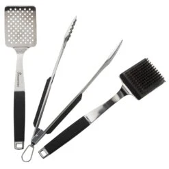 Landmann Grillwender "Pure" In Edelstahl / Schwarz -Allgemeiner Haushaltswarenladen landmann grillwender pure in edelstahl schwarz 1