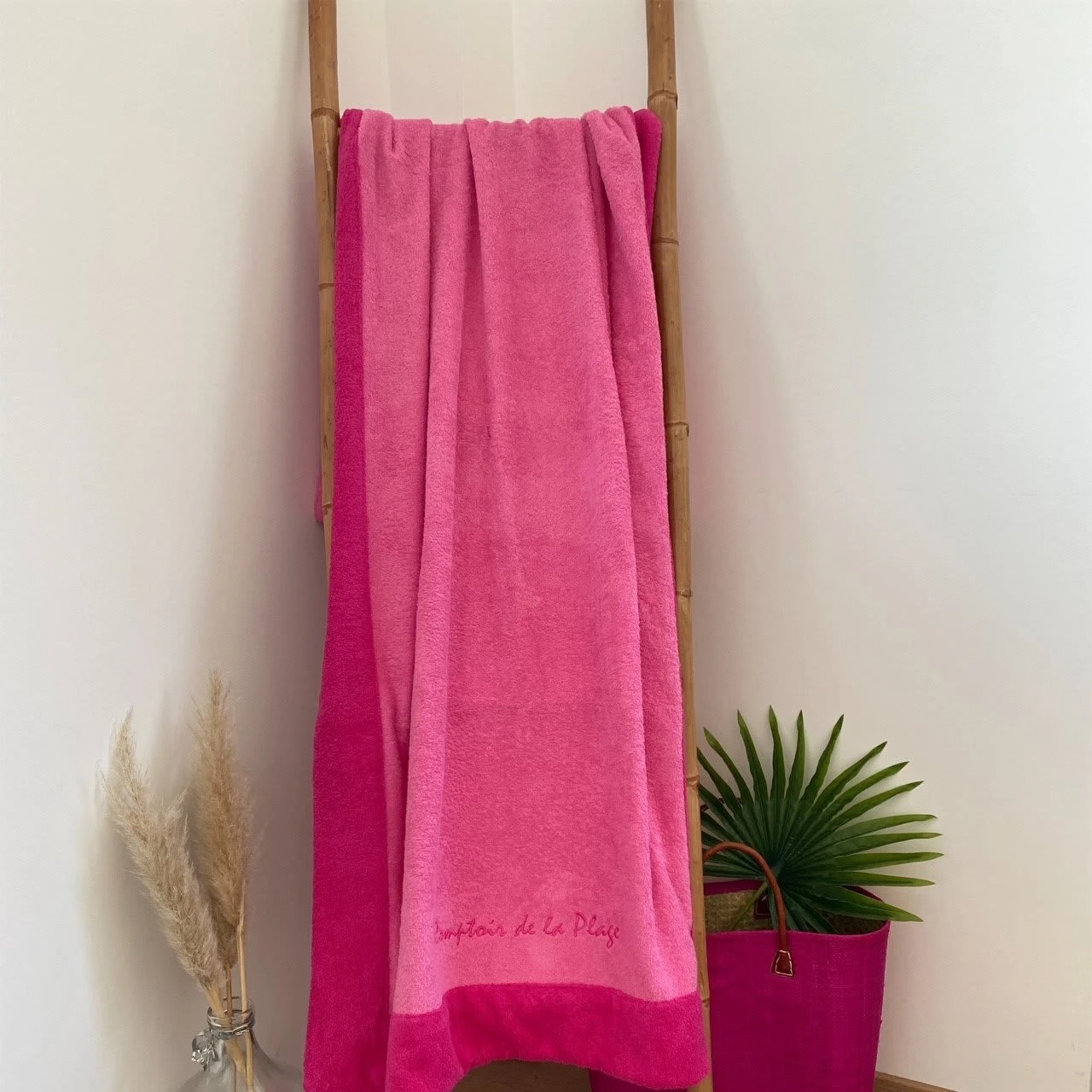 Badetuch "Fashionata" In Pink - (L)170 X (B)90 Cm 4 Badetuch "Fashionata" In Pink - (L)170 X (B)90 Cm – Bild 2