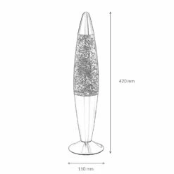 Lavalampe In Glitter (Silber) Orange Silber 11 Lavalampe In Glitter (Silber) Orange Silber -Allgemeiner Haushaltswarenladen licht erlebnisse lavalampe in glitter silber orange silber 4
