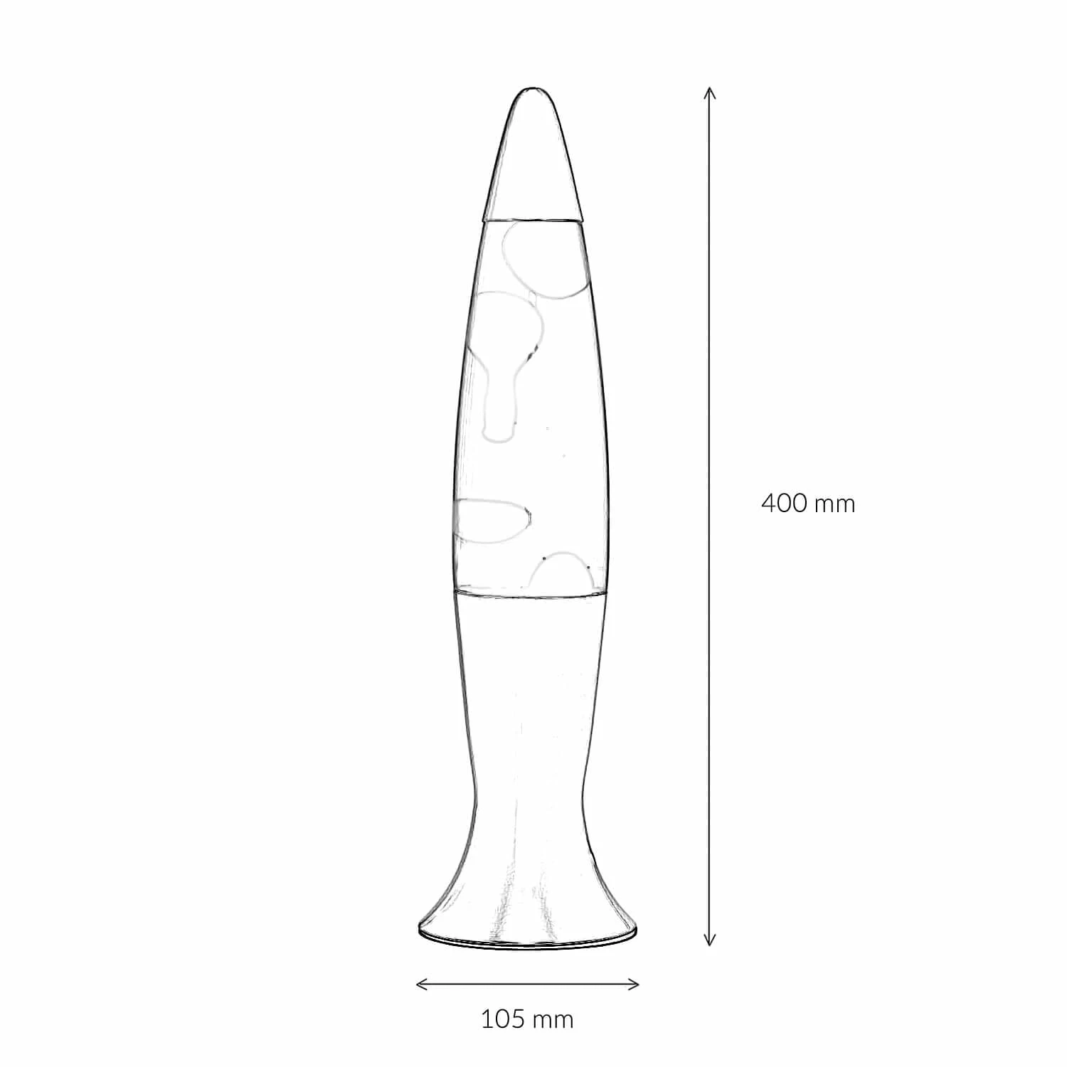 Lavalampe In Silber Blau Rot 6 Lavalampe In Silber Blau Rot – Bild 4
