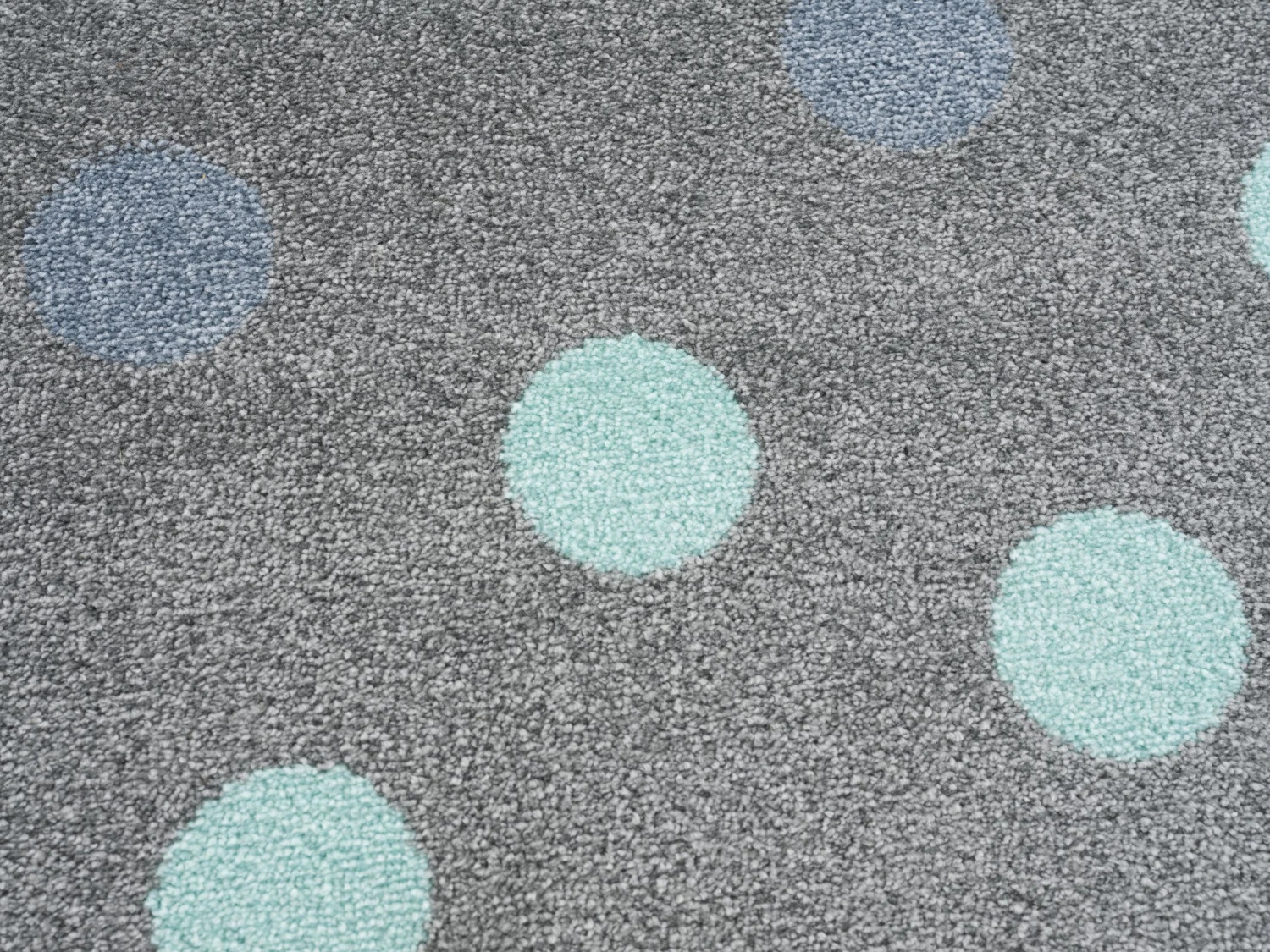 Kinderteppich BUBBLES In Silbergrau/mint 4 Kinderteppich BUBBLES In Silbergrau/mint – Bild 2