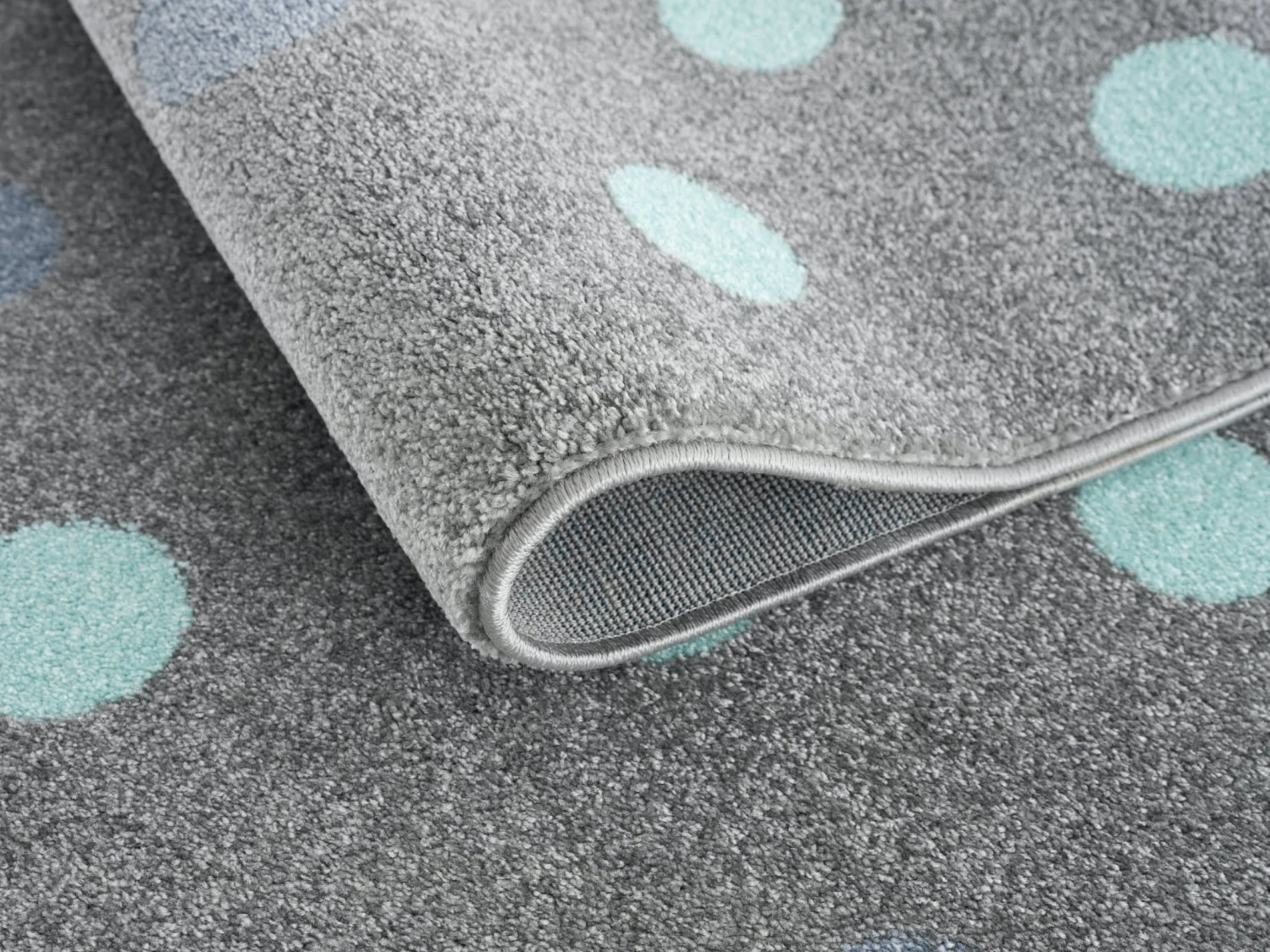 Kinderteppich BUBBLES In Silbergrau/mint 5 Kinderteppich BUBBLES In Silbergrau/mint – Bild 3