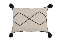 Lorena Canals Kissen "Bereber" In Beige/ Schwarz- 40x60x30 Cm