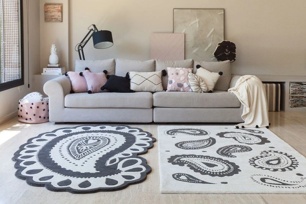 Lorena Canals Kissen "Bereber" In Beige/ Schwarz- 40x60x30 Cm 8 Lorena Canals Kissen "Bereber" In Beige/ Schwarz- 40x60x30 Cm – Bild 6