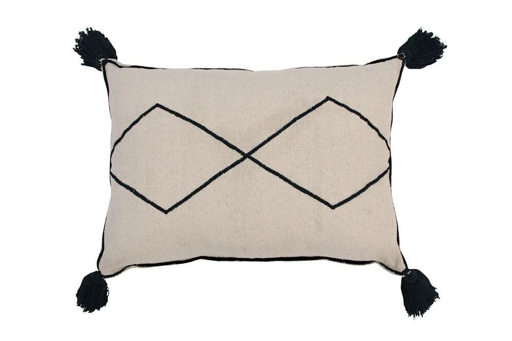 Lorena Canals Kissen "Bereber" In Beige/ Schwarz- 40x60x30 Cm 3 Lorena Canals Kissen "Bereber" In Beige/ Schwarz- 40x60x30 Cm