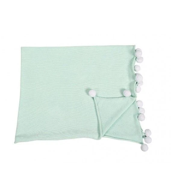 Lorena Canals Kuscheldecke "Bubbly" In Hellminze/Weiß - 100x120 Cm 5 Lorena Canals Kuscheldecke "Bubbly" In Hellminze/Weiß - 100x120 Cm – Bild 3