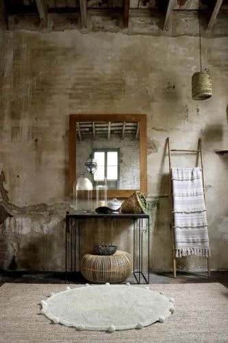 Lorena Canals Teppich "Bubbly Olive - Natural" In Grün/Natural- Ø 120 Cm 4 Lorena Canals Teppich "Bubbly Olive - Natural" In Grün/Natural- Ø 120 Cm – Bild 2