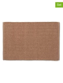 2er-Set: Tischsets "Herringbone" In Braun - (L)43 X (B)30 Cm