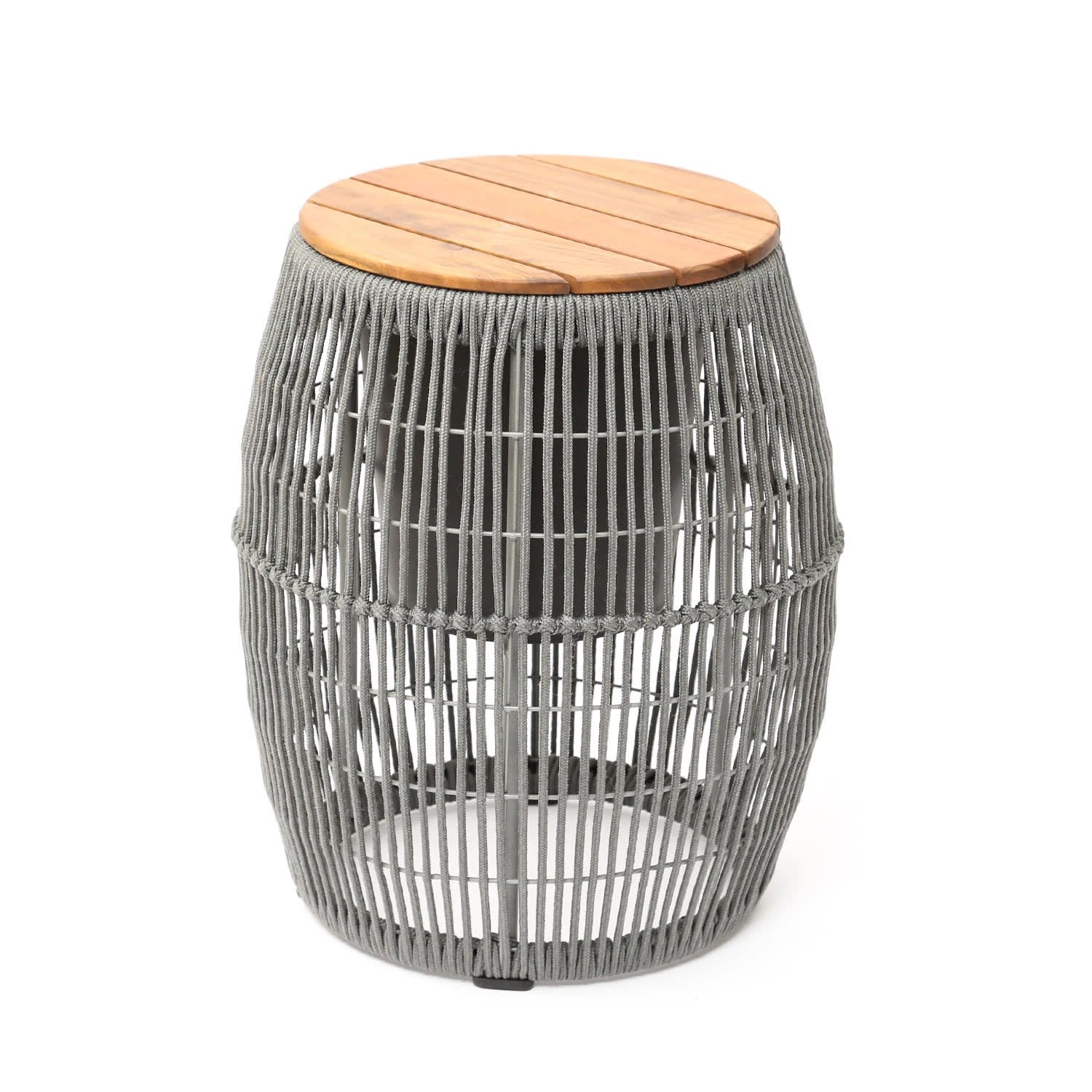 Beistelltisch Gartentisch Mit Behälter H: 49cm In Grau 3 Beistelltisch Gartentisch Mit Behälter H: 49cm In Grau