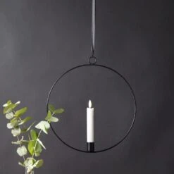 Dekoring Mit LED Stabkerze Zum Aufhängen Kerzenhalter D: 28,5cm In Schwarz 14 Dekoring Mit LED Stabkerze Zum Aufhängen Kerzenhalter D: 28,5cm In Schwarz -Allgemeiner Haushaltswarenladen marelida dekoring mit led stabkerze zum aufhangen kerzenhalter d 28 5cm in schwarz 4