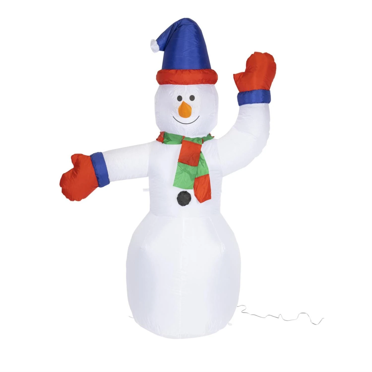 LED Schneemann Aufblasbar Für Außen H: 180cm In Weiß 3 LED Schneemann Aufblasbar Für Außen H: 180cm In Weiß