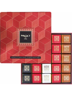 Schokoladenplättchen-Auswahl "Metal Tin-Box Of 50 Chocolate Squares" - 240 G