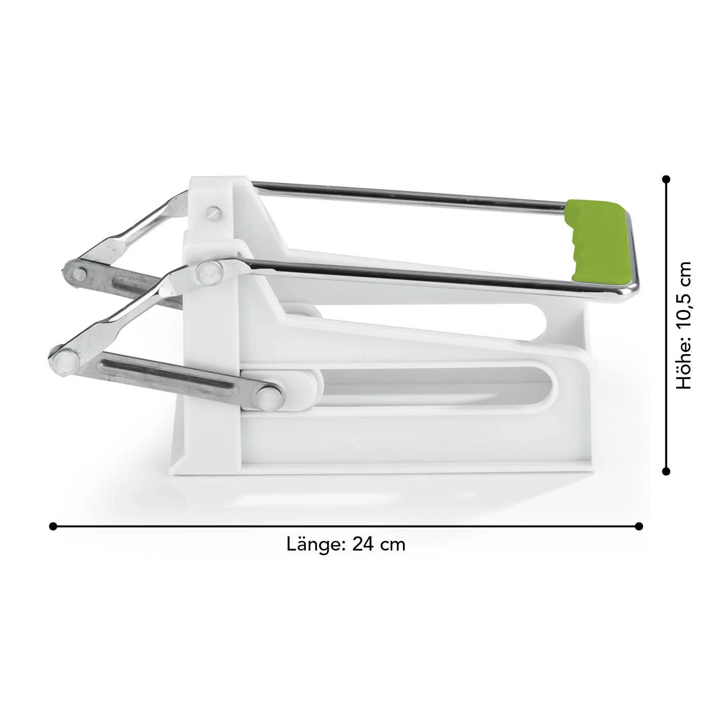 Pommes Gemüse Schneider Edelstahl - Weiß/grün 7 Pommes Gemüse Schneider Edelstahl - Weiß/grün – Bild 5