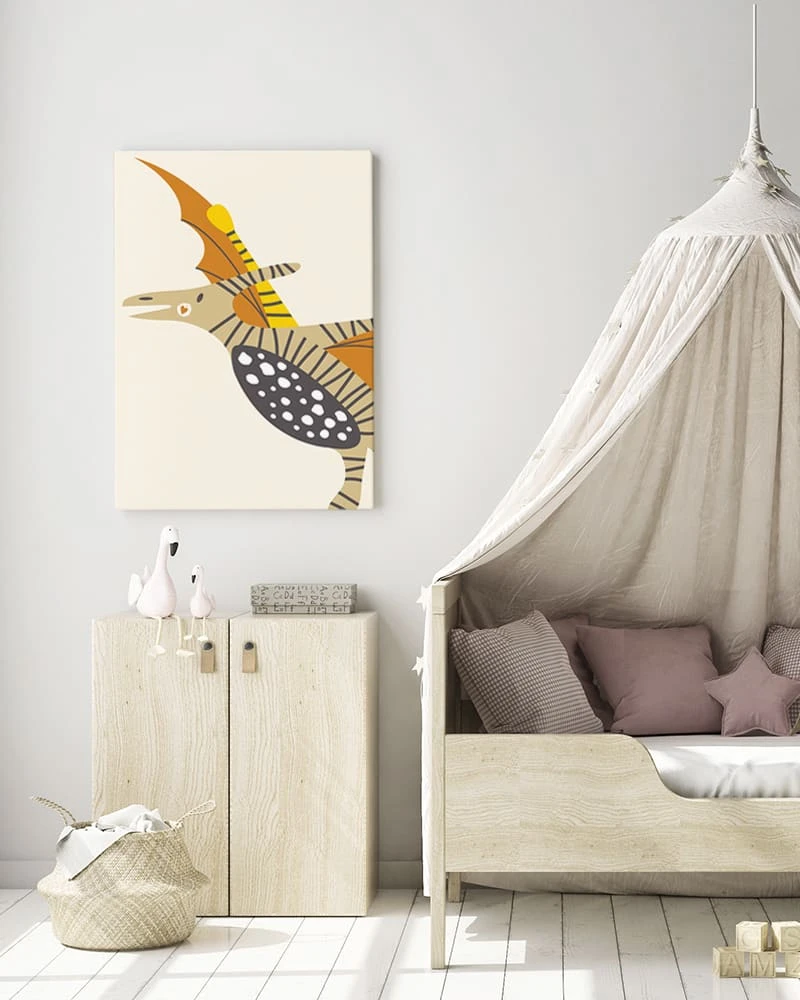 Wandbild " Dino " In Weiss 4 Wandbild " Dino " In Weiss – Bild 2