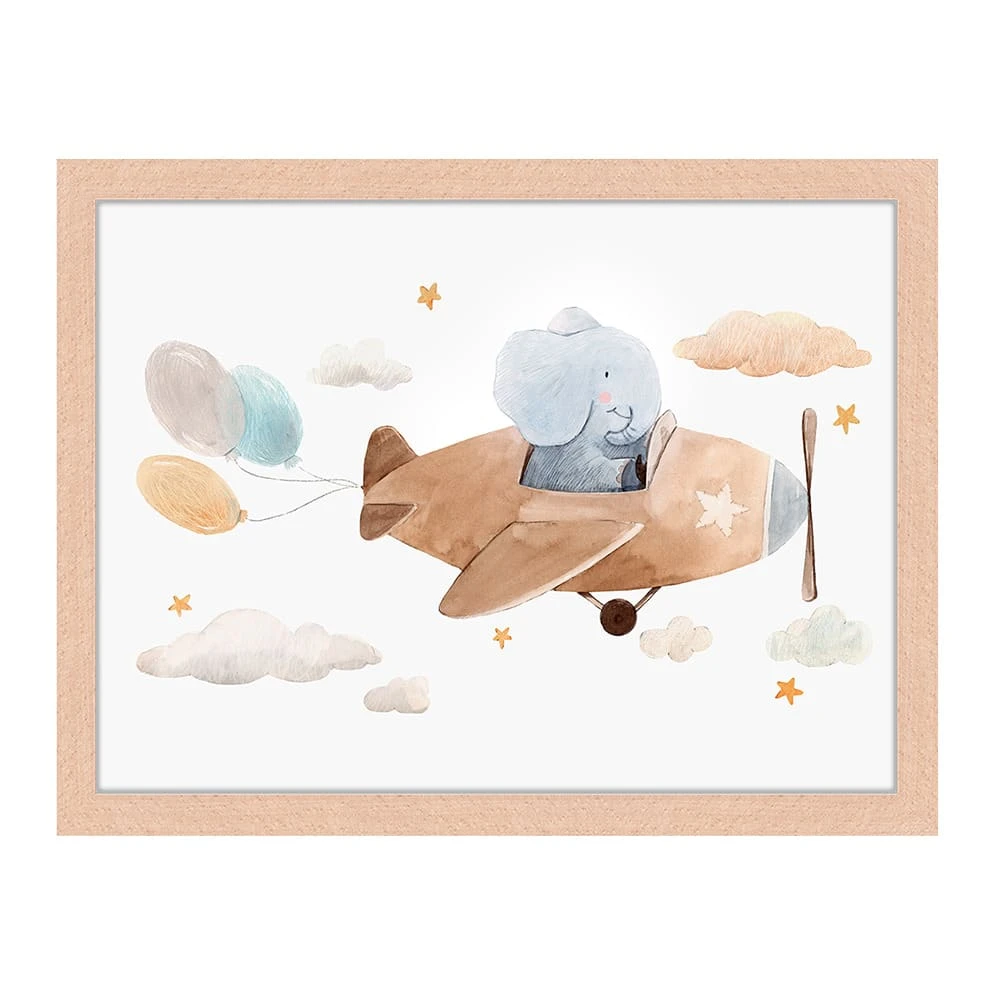 Wandbild " Fliegende Elefant " In Naturell 8 Wandbild " Fliegende Elefant " In Naturell – Bild 6