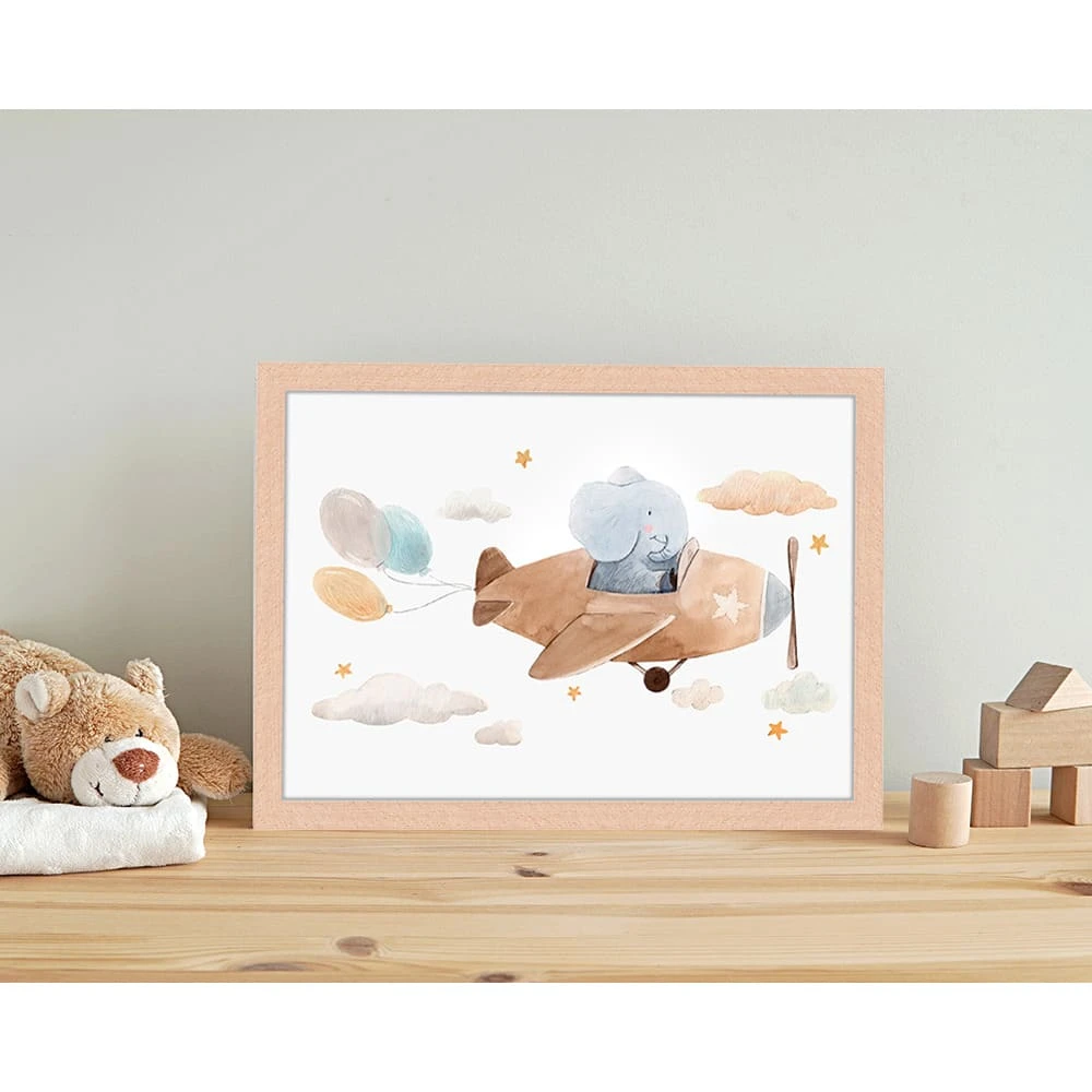 Wandbild " Fliegende Elefant " In Naturell 9 Wandbild " Fliegende Elefant " In Naturell – Bild 7